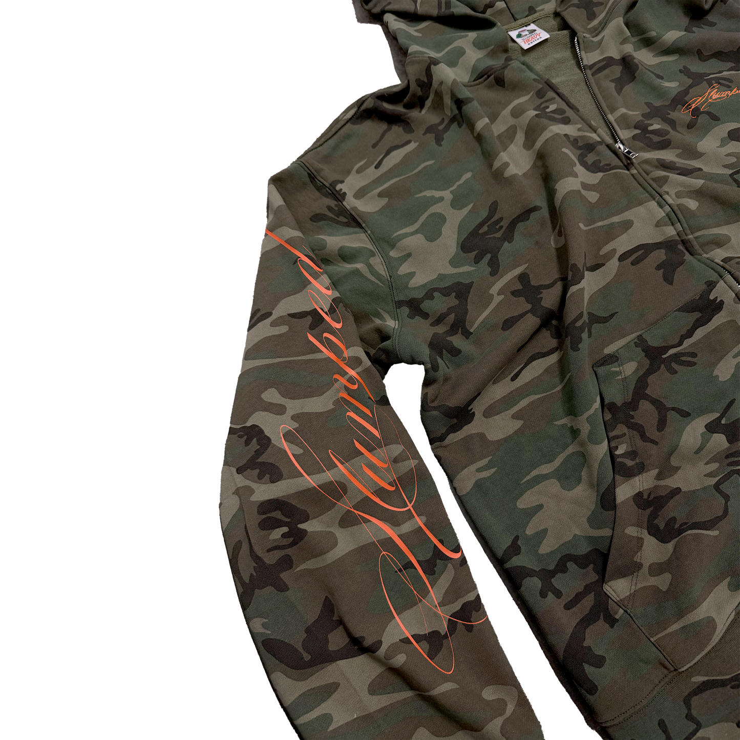 CAMO ZIP UP HOODIE
