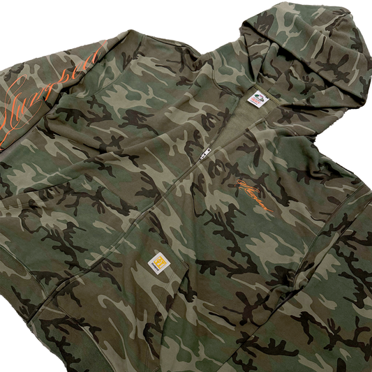 CAMO ZIP UP HOODIE