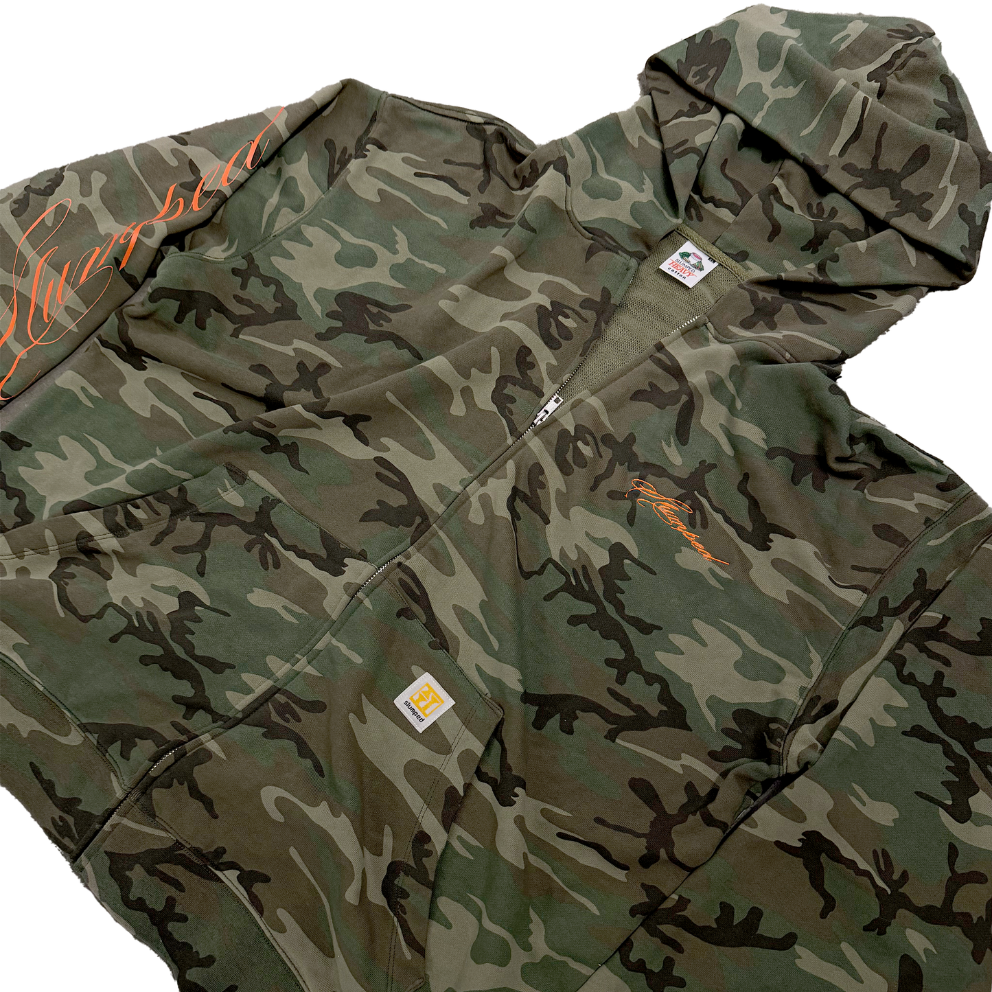 CAMO ZIP UP HOODIE